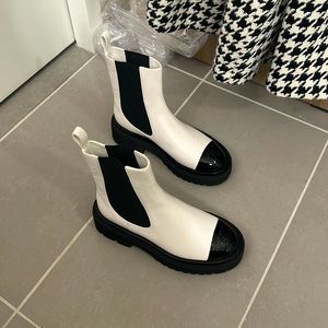 brand new leather boots